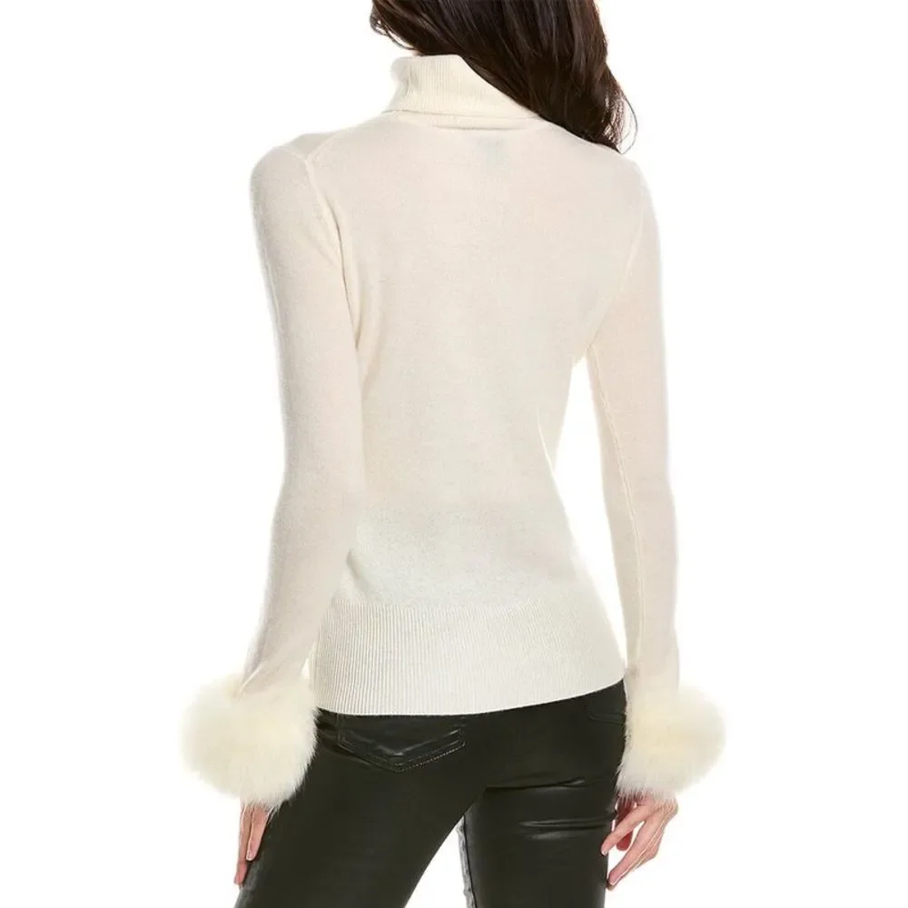 Sofiacashmere Womens Turtleneck Cashmere Sweater - Picture 2 of 3